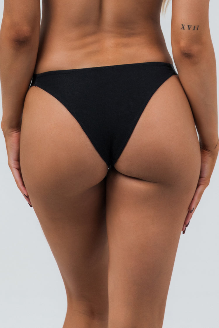 Bamboo Body 6226 Mid Rise Panties Black
