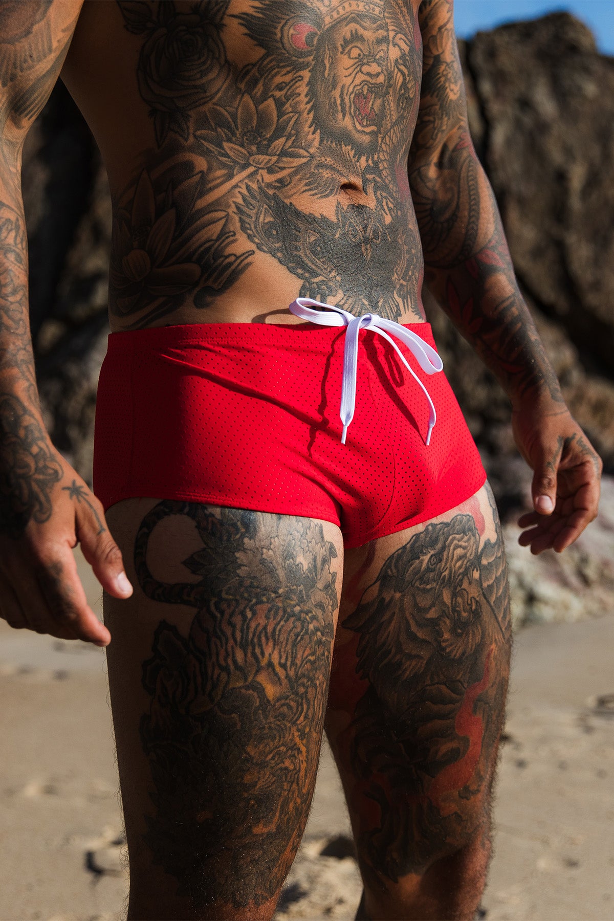 Bondi Red Spot 007 Trunks