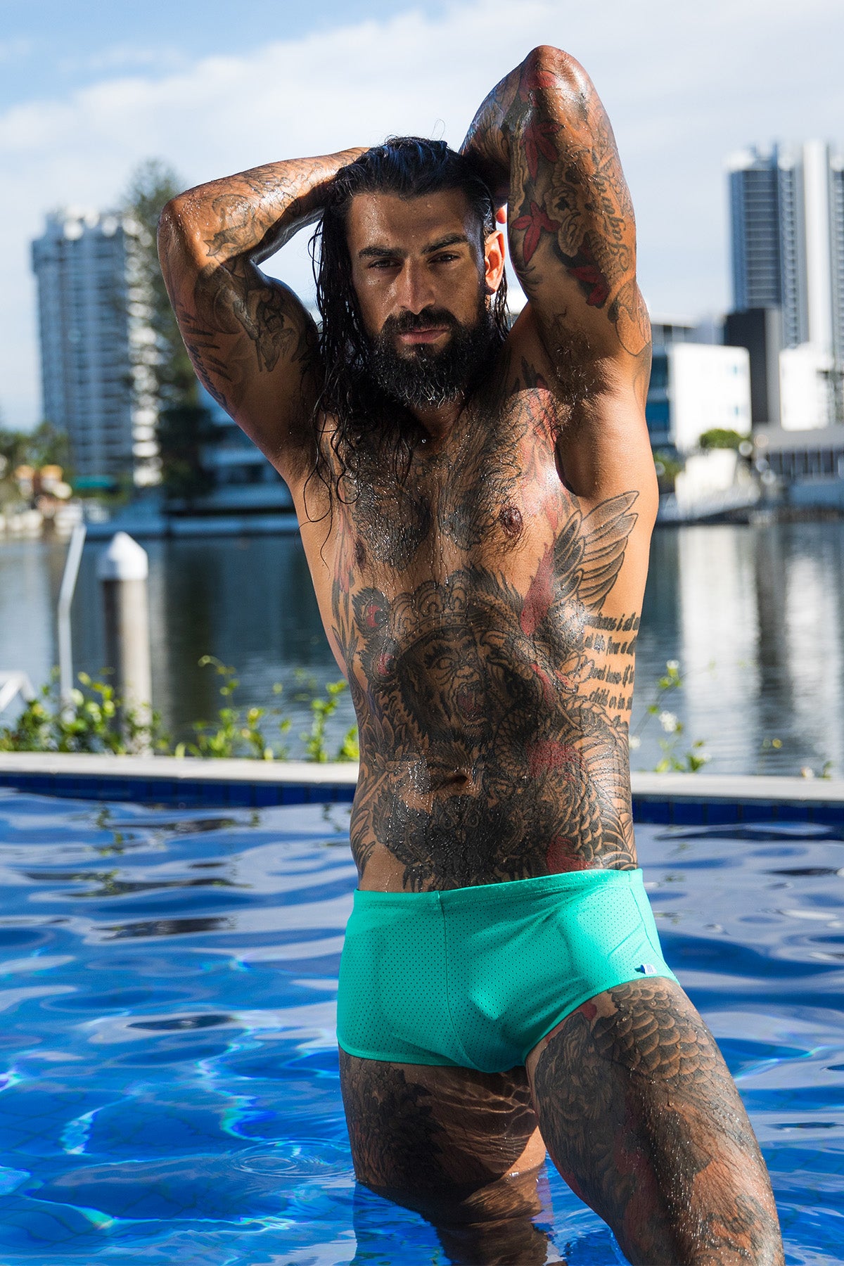 Bondi Spots Green 007 Trunk