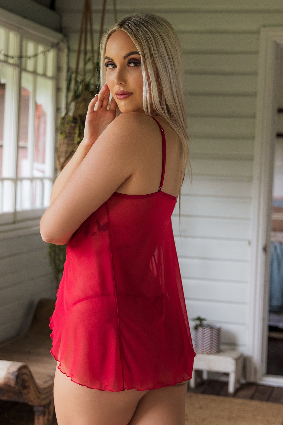 Daisy 165 Cami Top Red