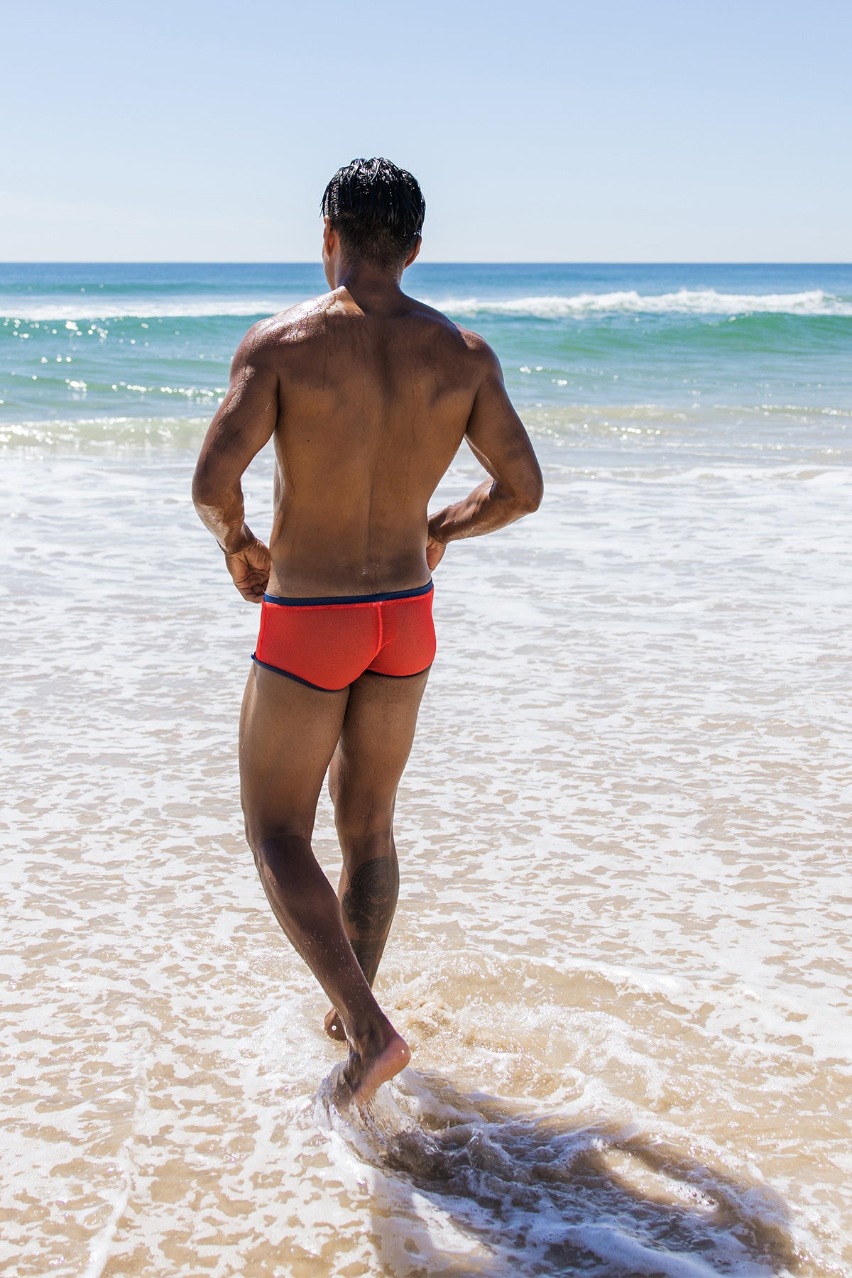 Micro Mesh Coral Midnight 007 Trunk