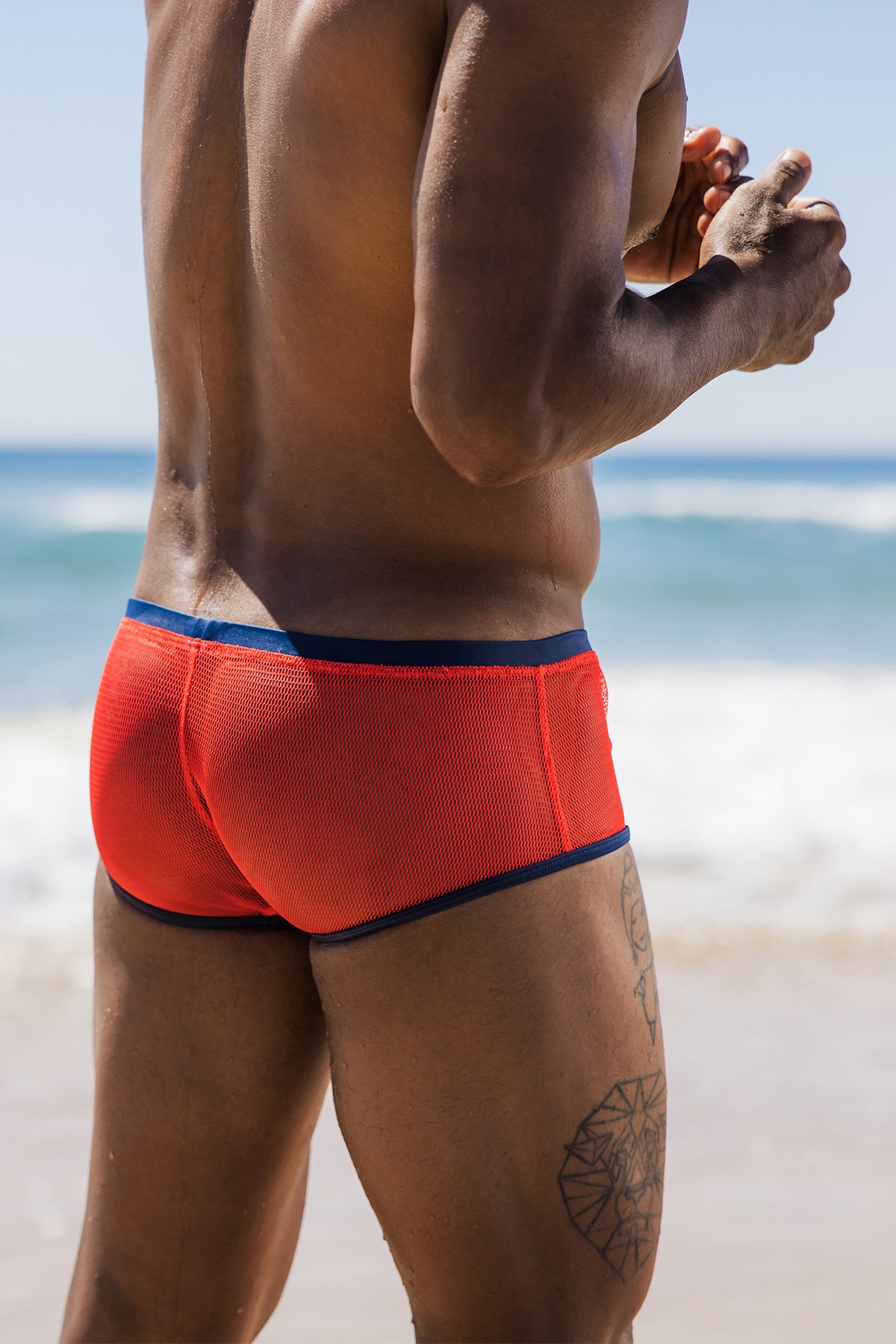 Micro Mesh Coral Midnight 007 Trunk