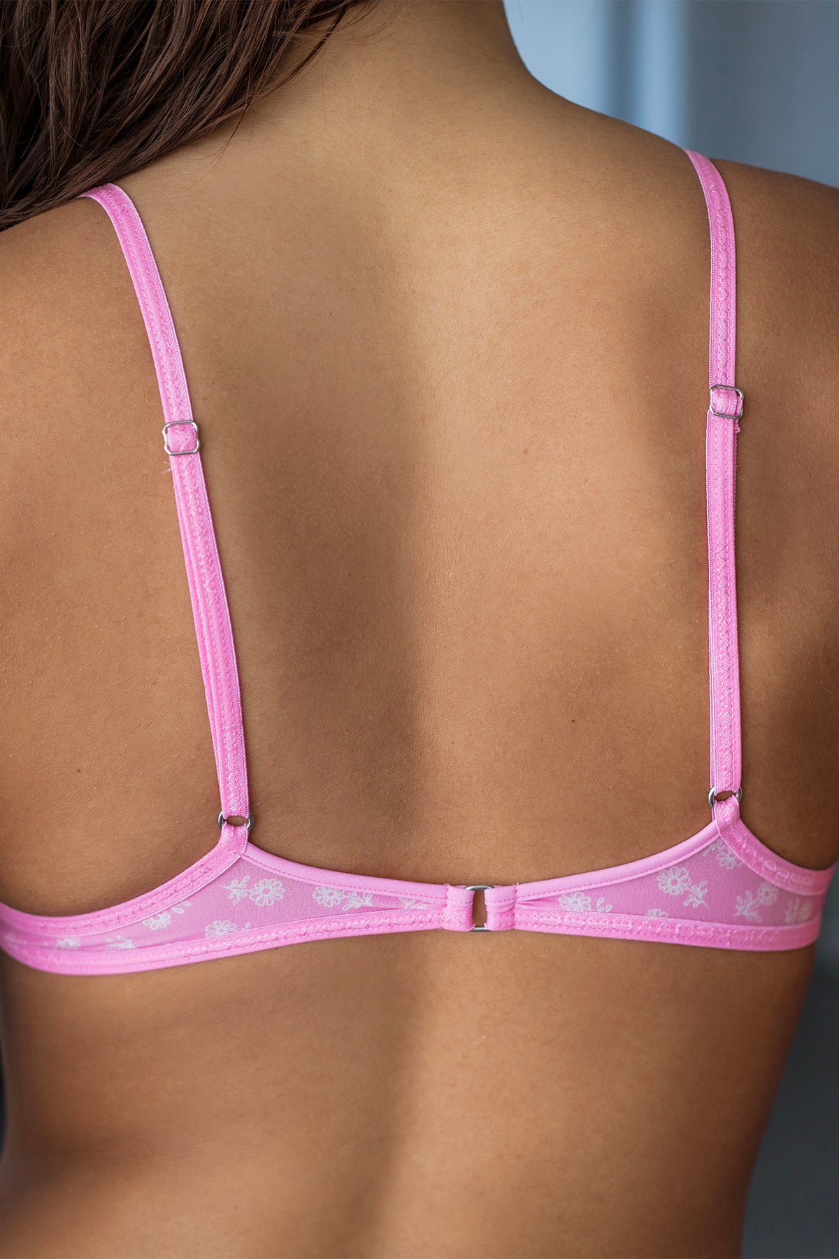 Sheer Essence 136 Bralette Pink Print