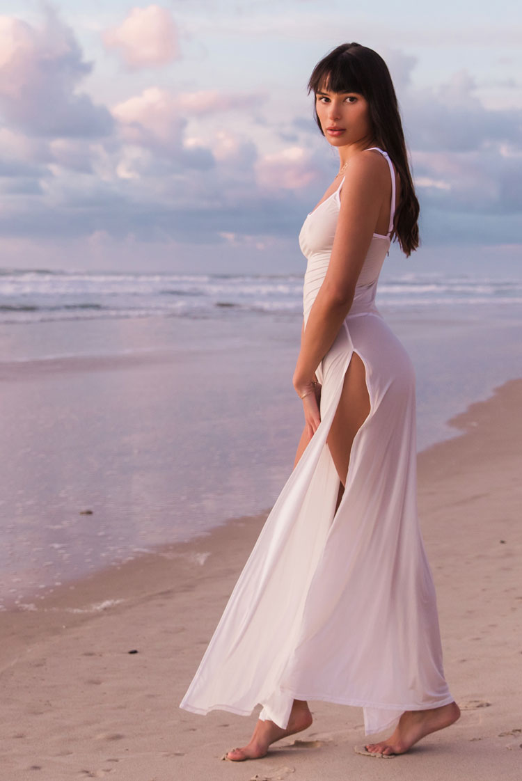 Bare Vision 5829 Maxi Dress White