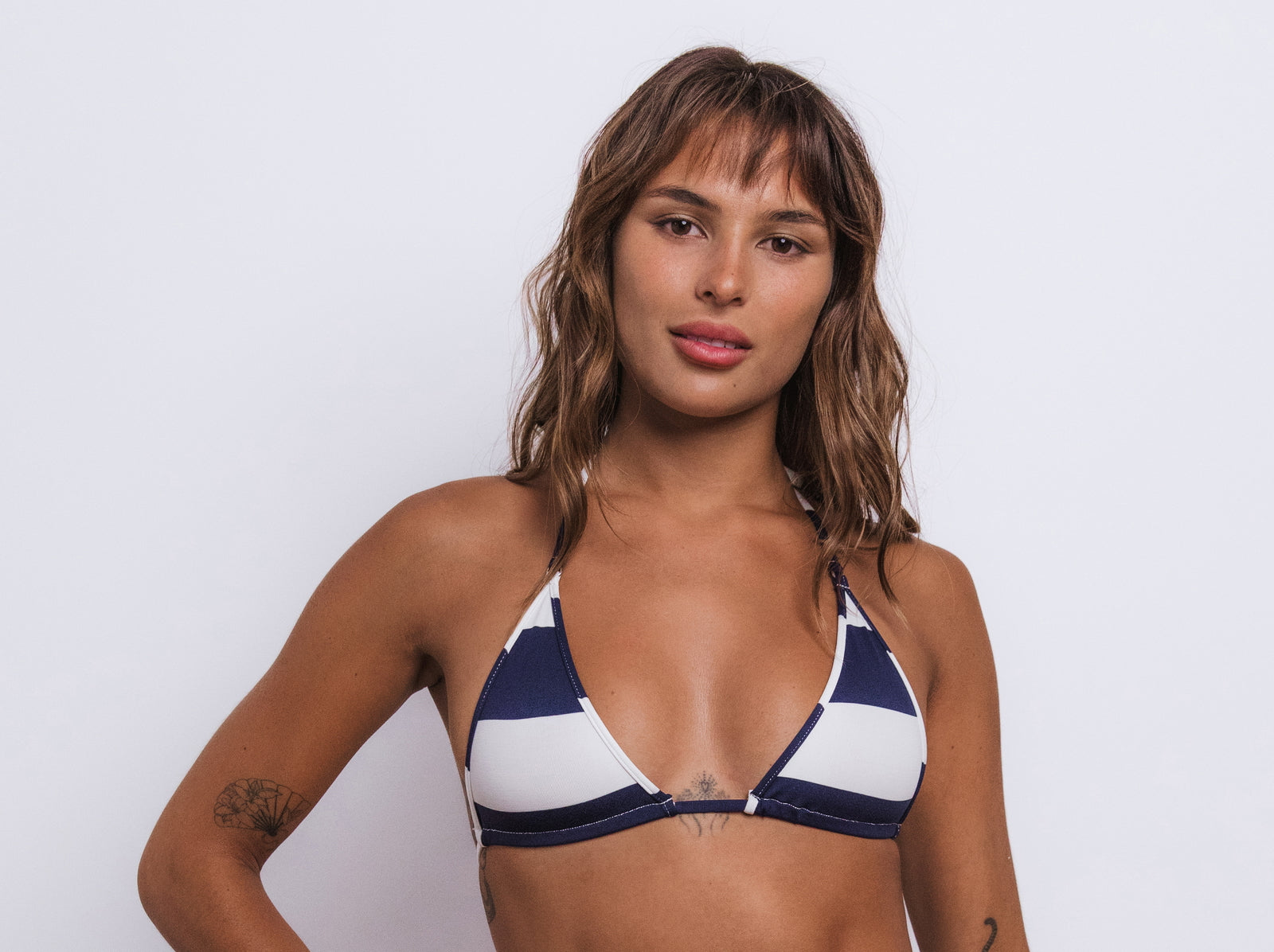 Sailor Stripe 312 Tri Top Bikini Navy