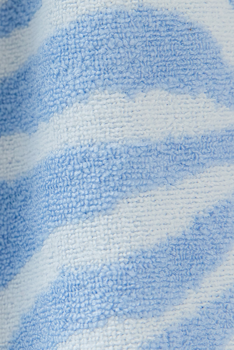 Savage Stripe Tide And Tan Beach Carry All Bag Blue/white