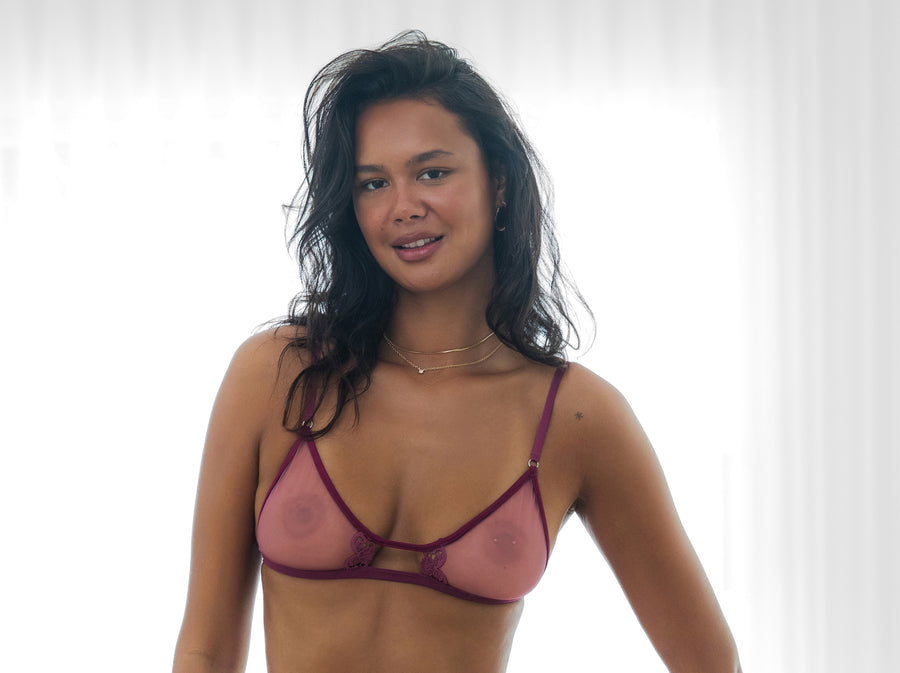 Daisy 113 Bralette Mulberry