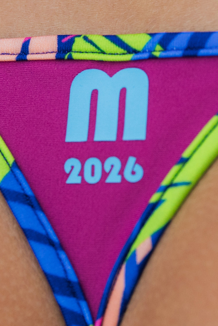 Birthday 2026 Matt Lycra 457 Micro Bikini Bottom Palm Riot