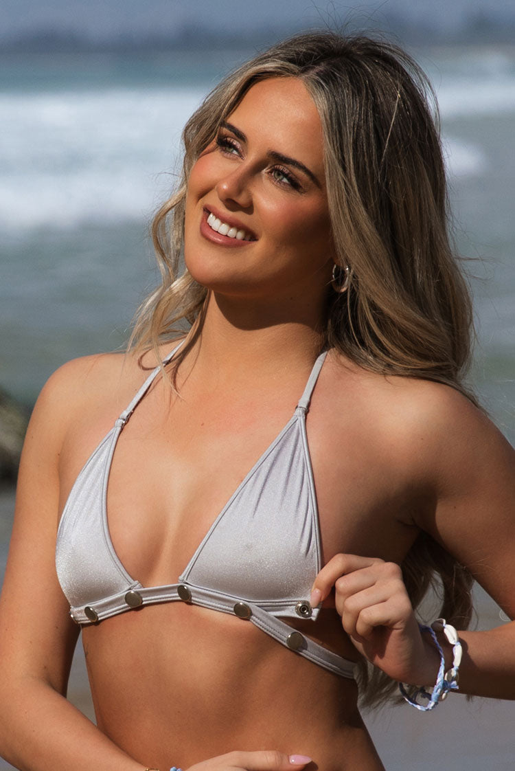 Tight Rope 319 Triangle Bikini Top Platinum