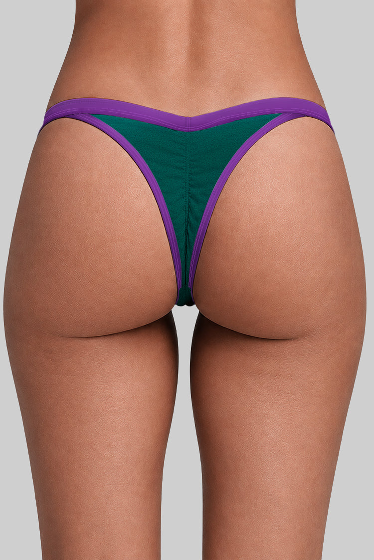 Bare Vision 4221 Brazilian Bikini Bottom Grape & Mint