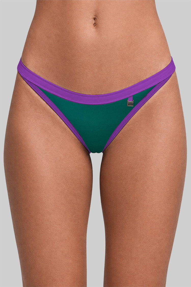 Bare Vision 4221 Brazilian Bikini Bottom Grape & Mint