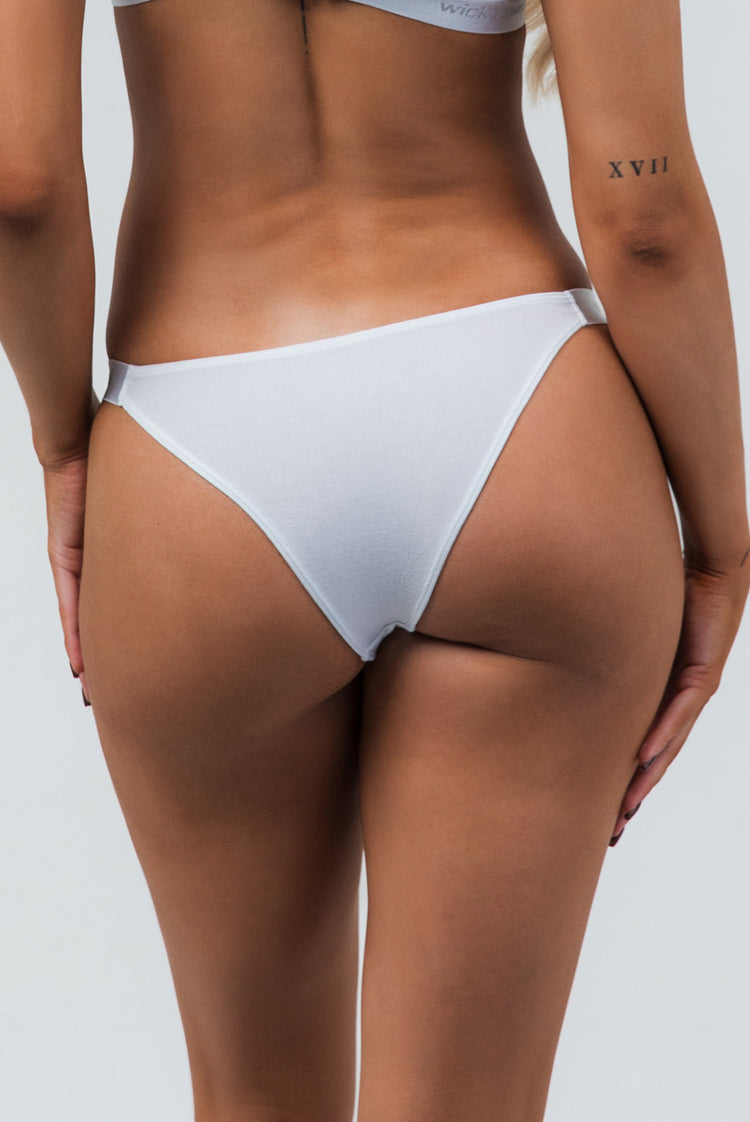Bamboo Body 6226 Mid Rise Panties White