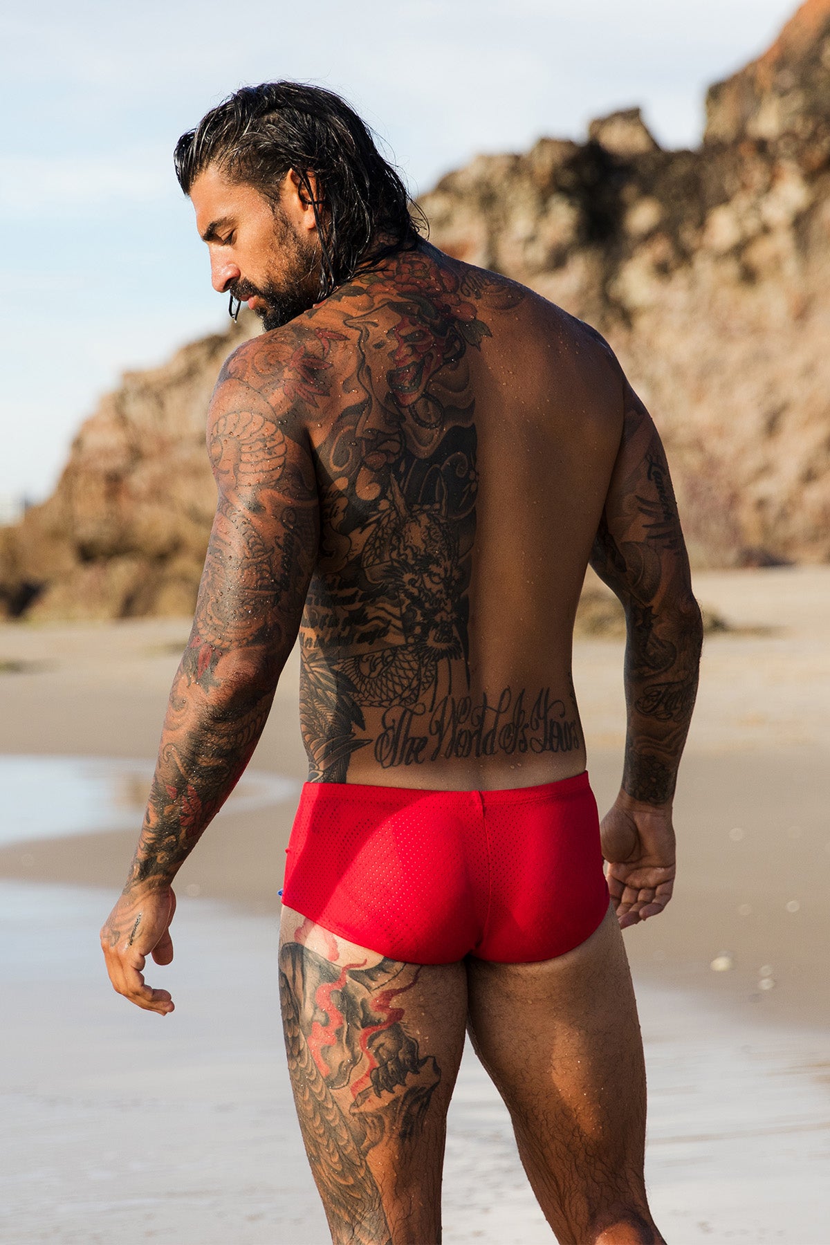 Bondi Red Spot 007 Trunks