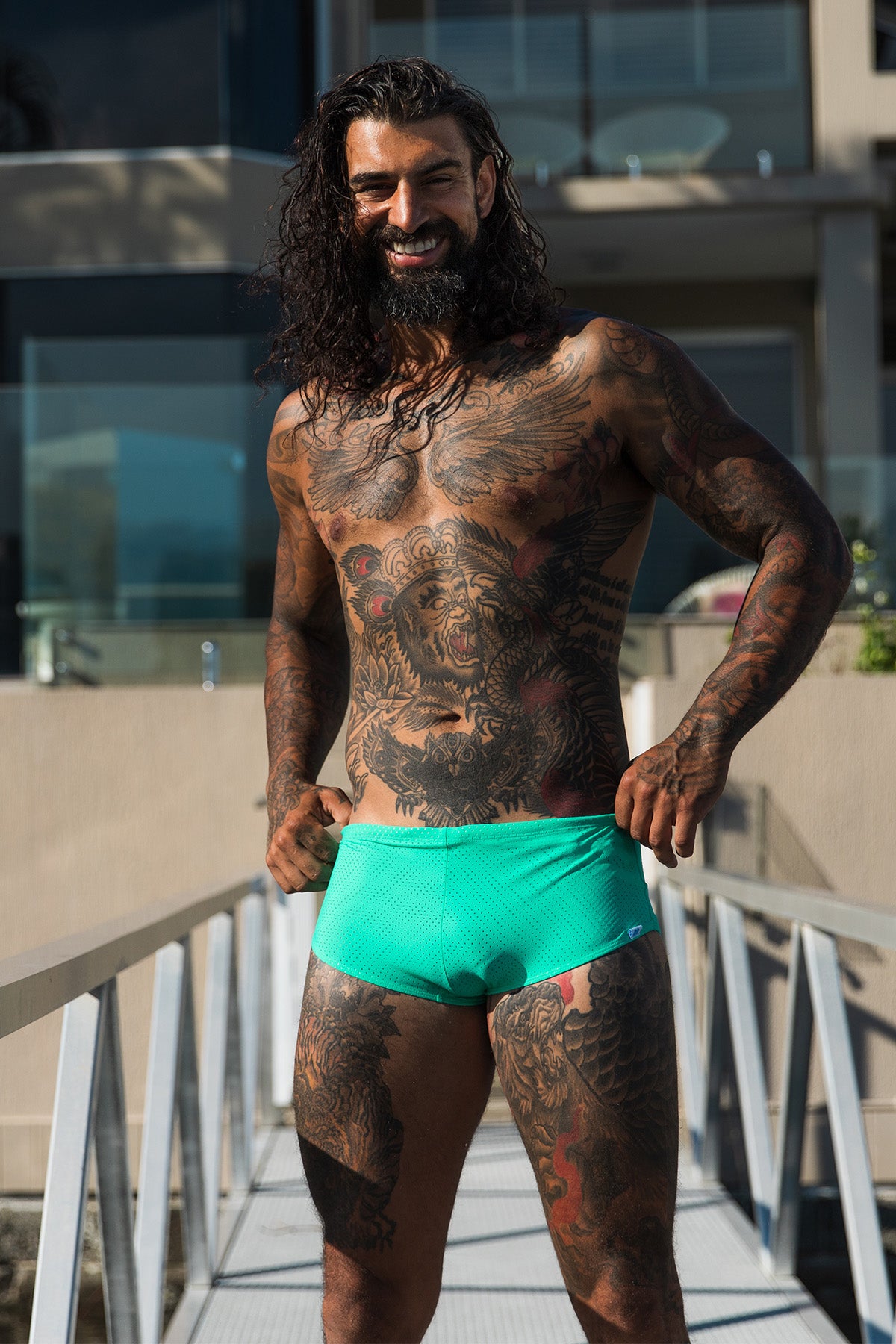 Bondi Spots Green 007 Trunk