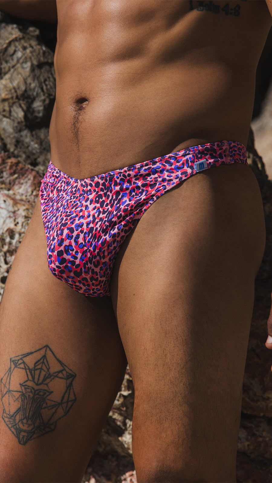 Coral Coast Pink Leopard 005 Clip Thong