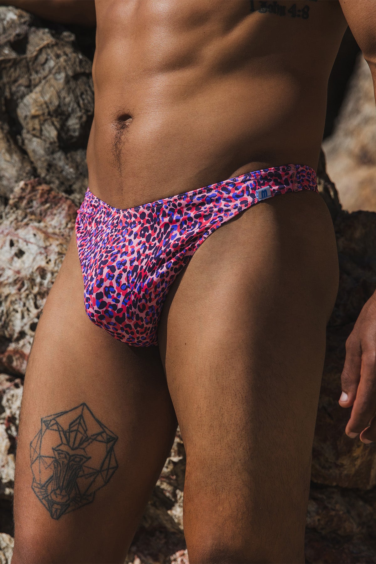 Coral Coast Pink Leopard 005 Clip Thong