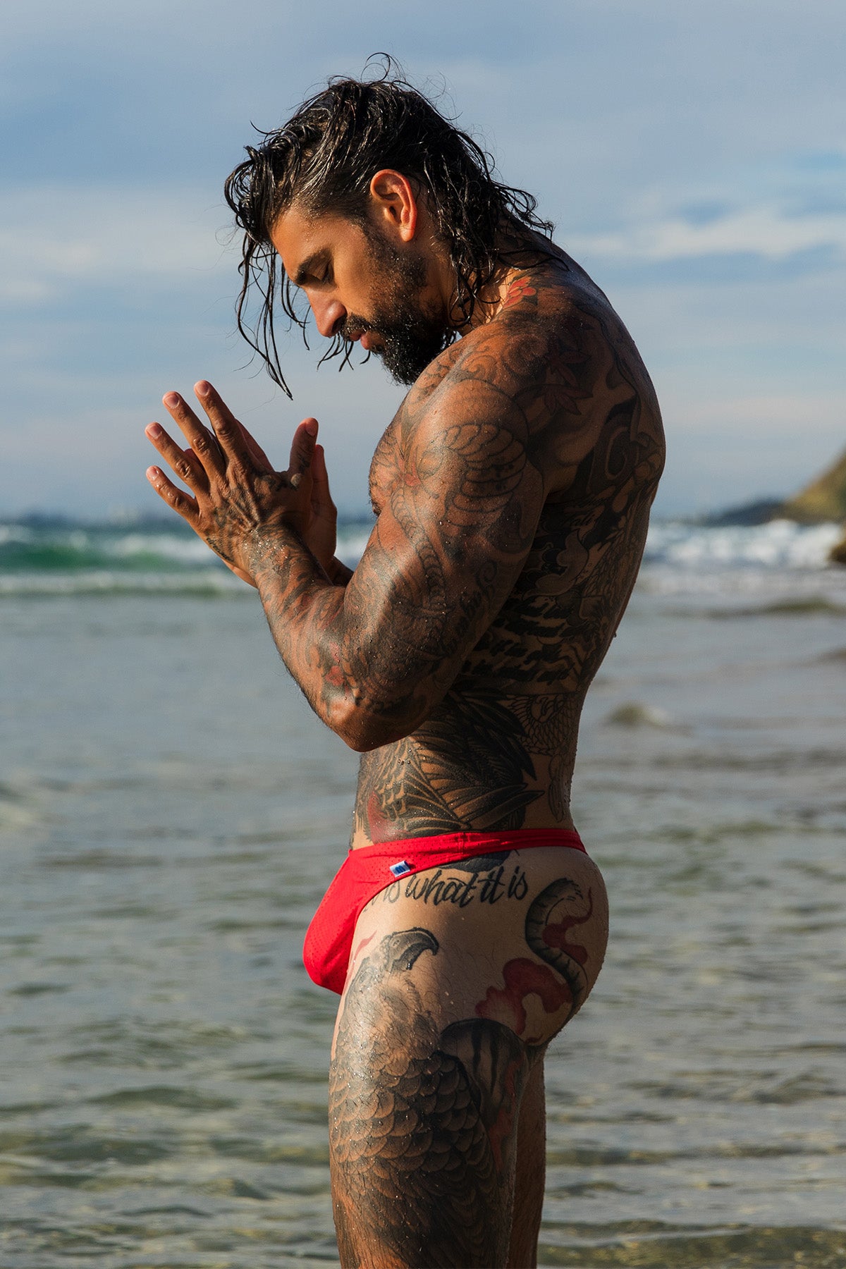 Coral Coast Red Spot 005 Thong