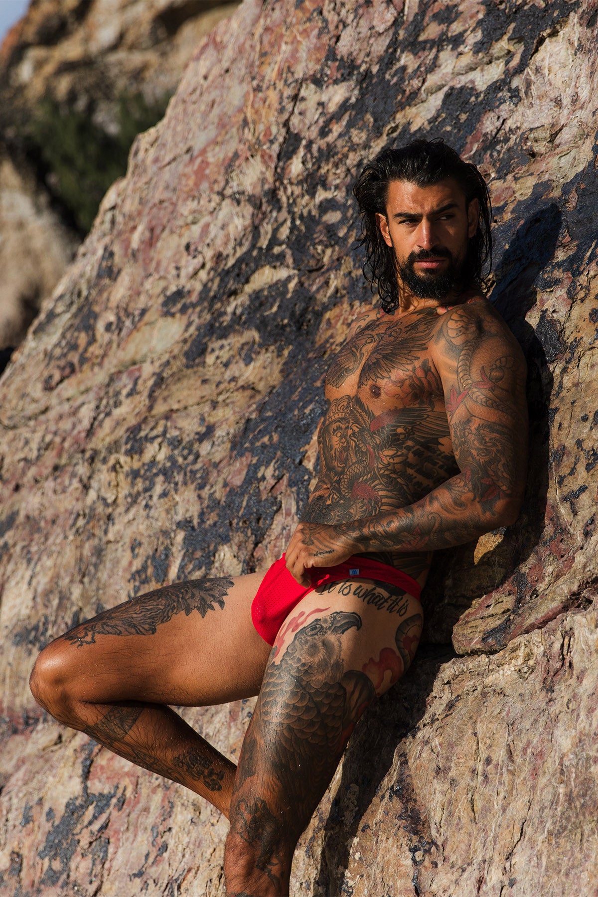 Coral Coast Red Spot 005 Thong