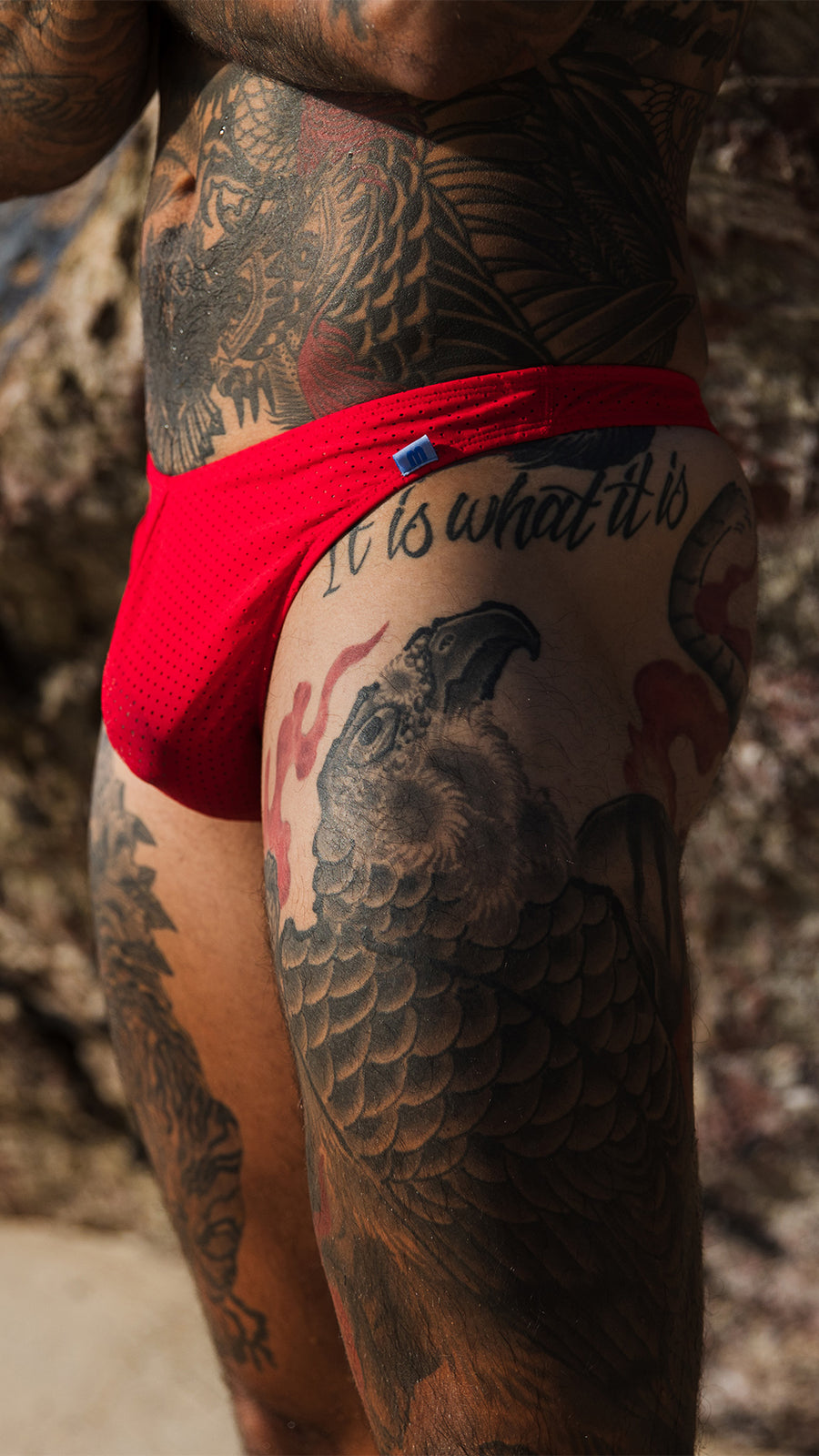 Coral Coast Red Spot 005 Thong