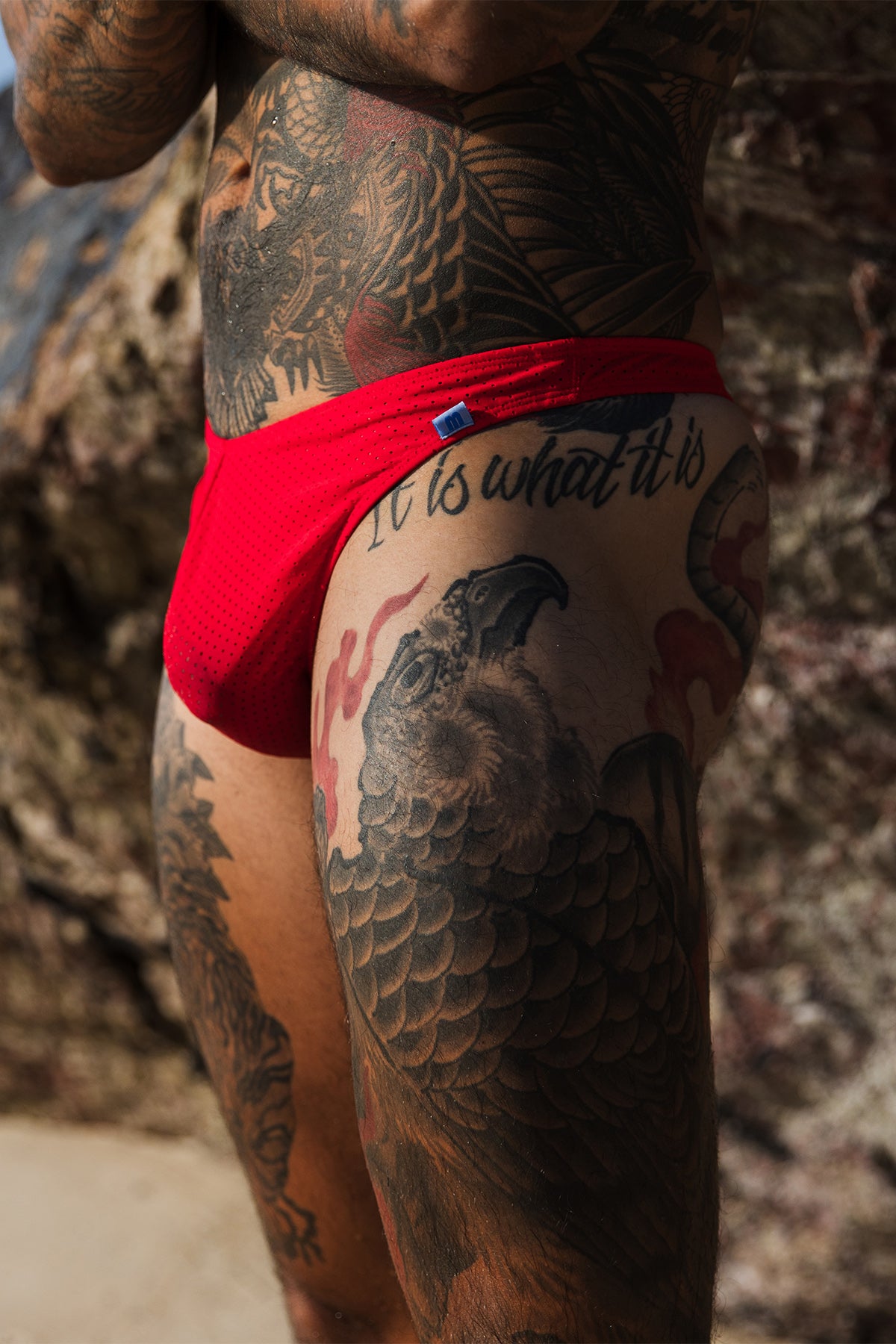 Coral Coast Red Spot 005 Thong