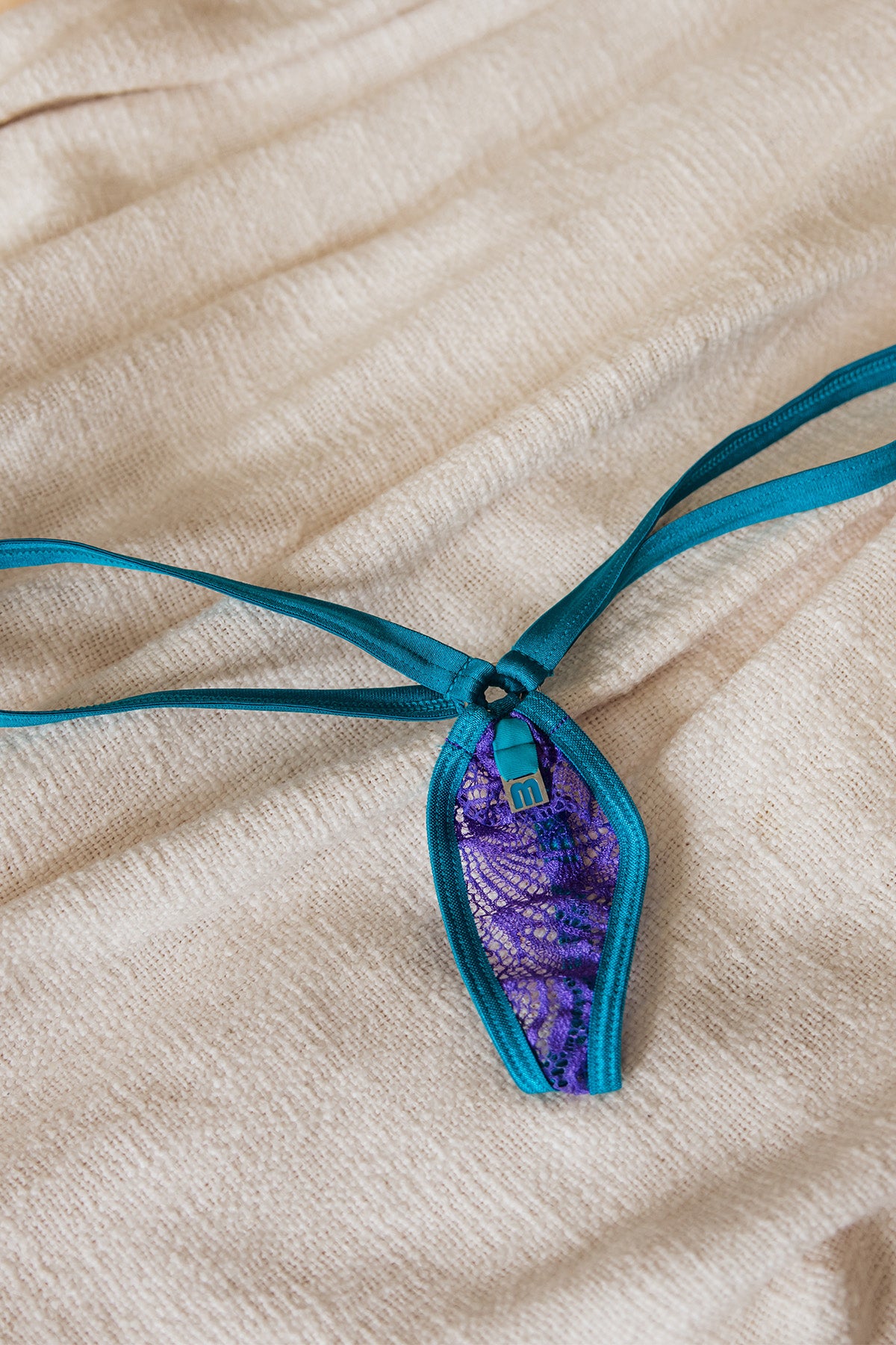 Georgia Purple/Aqua 689 Micro Thong