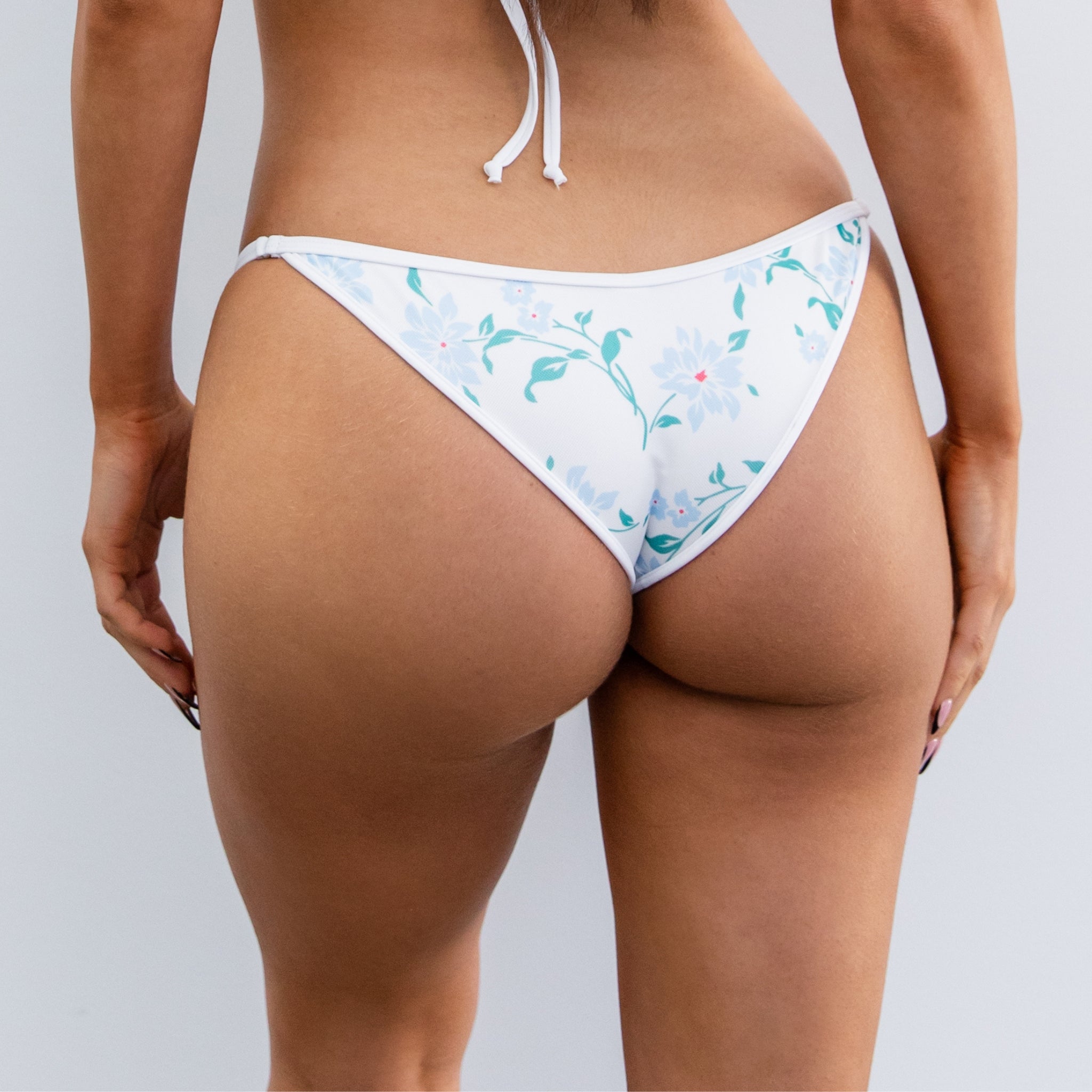 Juniper 2028 Cheeky Bikini Bottom White/Blue