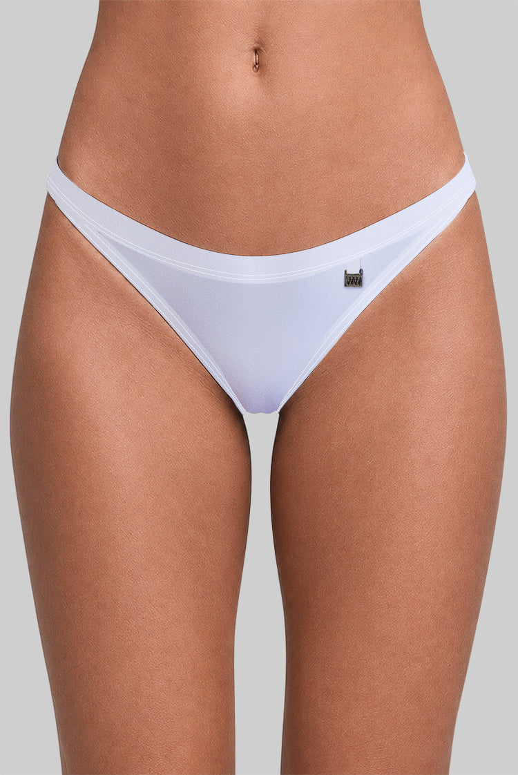 Matt Lycra 4221 Brazilian Bikini Bottom White