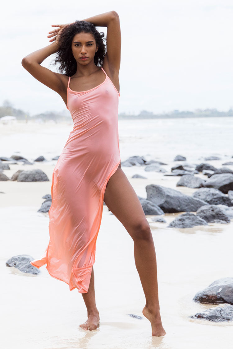 Bare Vision 5829 Maxi Dress Apricot