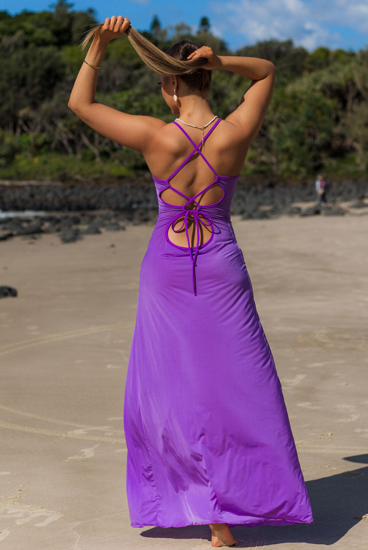 Bare Vision 5848 Maxi Dress Purple