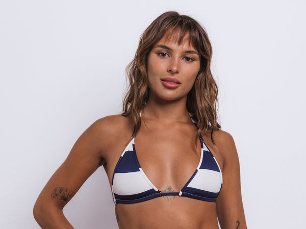 Sailor Stripe 312 Tri Top Bikini Navy