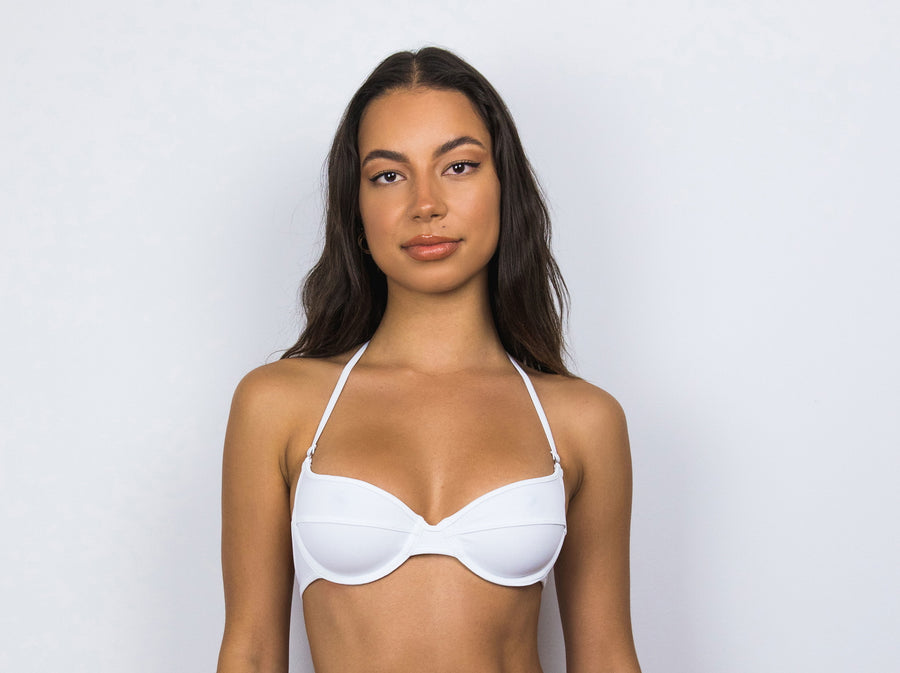 Matt Lycra 3223 Underwire Bikini Top White