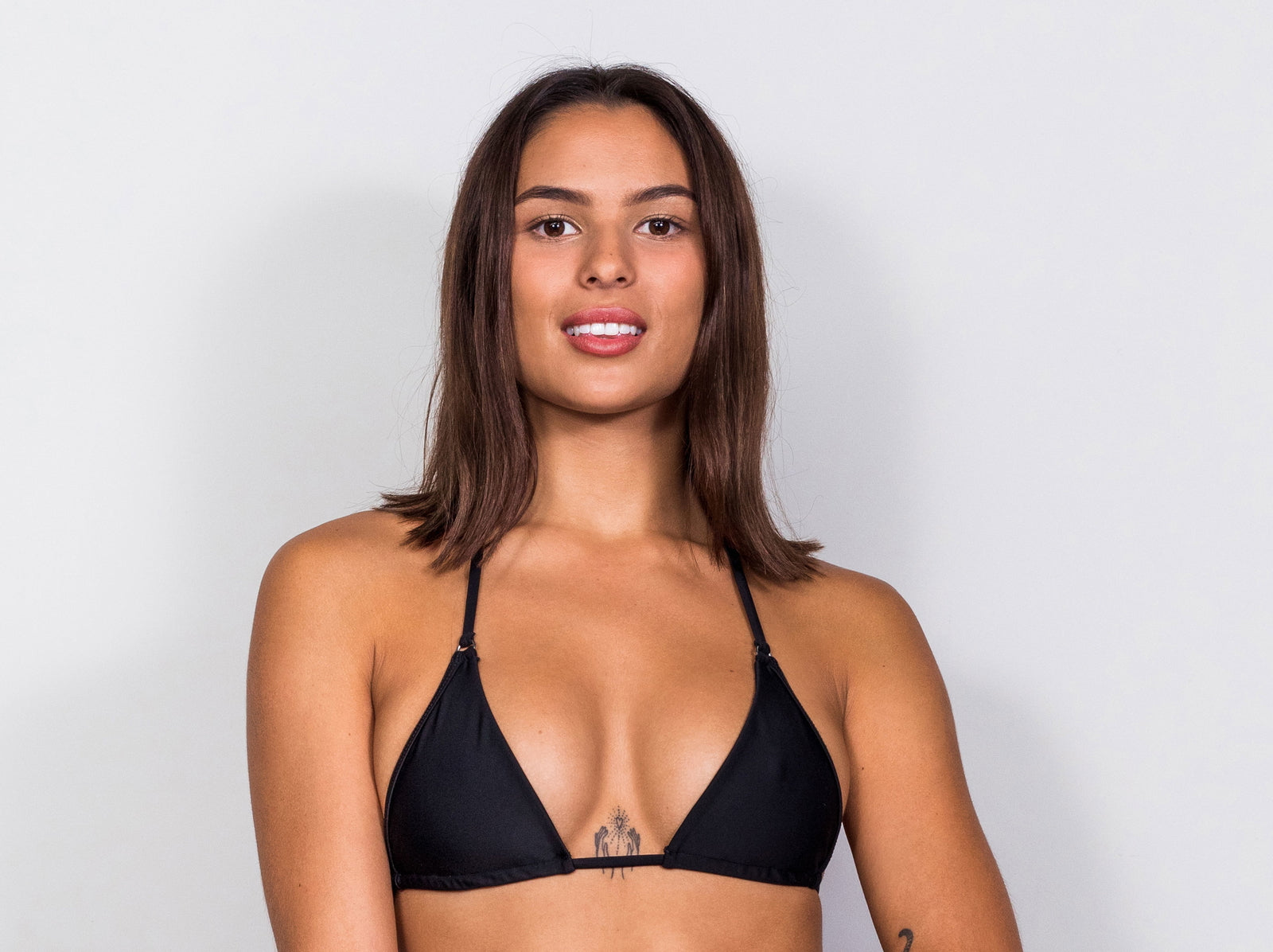 Matt Lycra 3553 Lined Tri Top Bikini Black