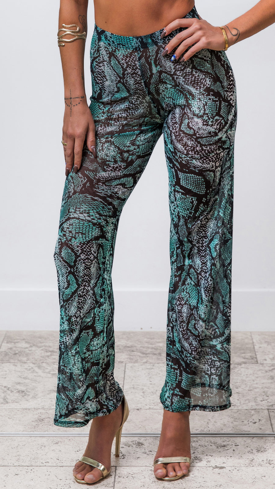 Splendour Mesh 5424 Pants Viper Teal