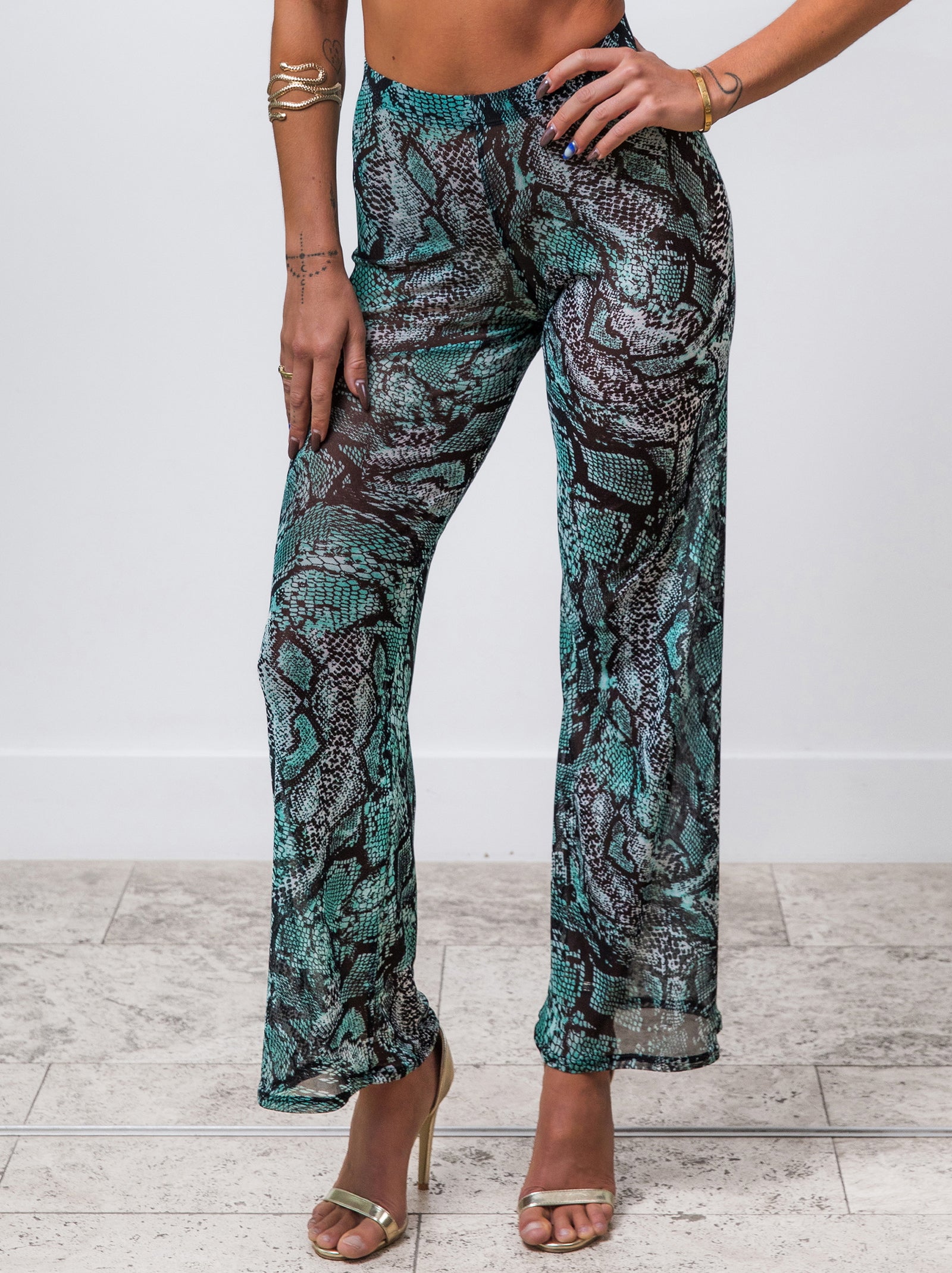 Splendour Mesh 5424 Pants Viper Teal