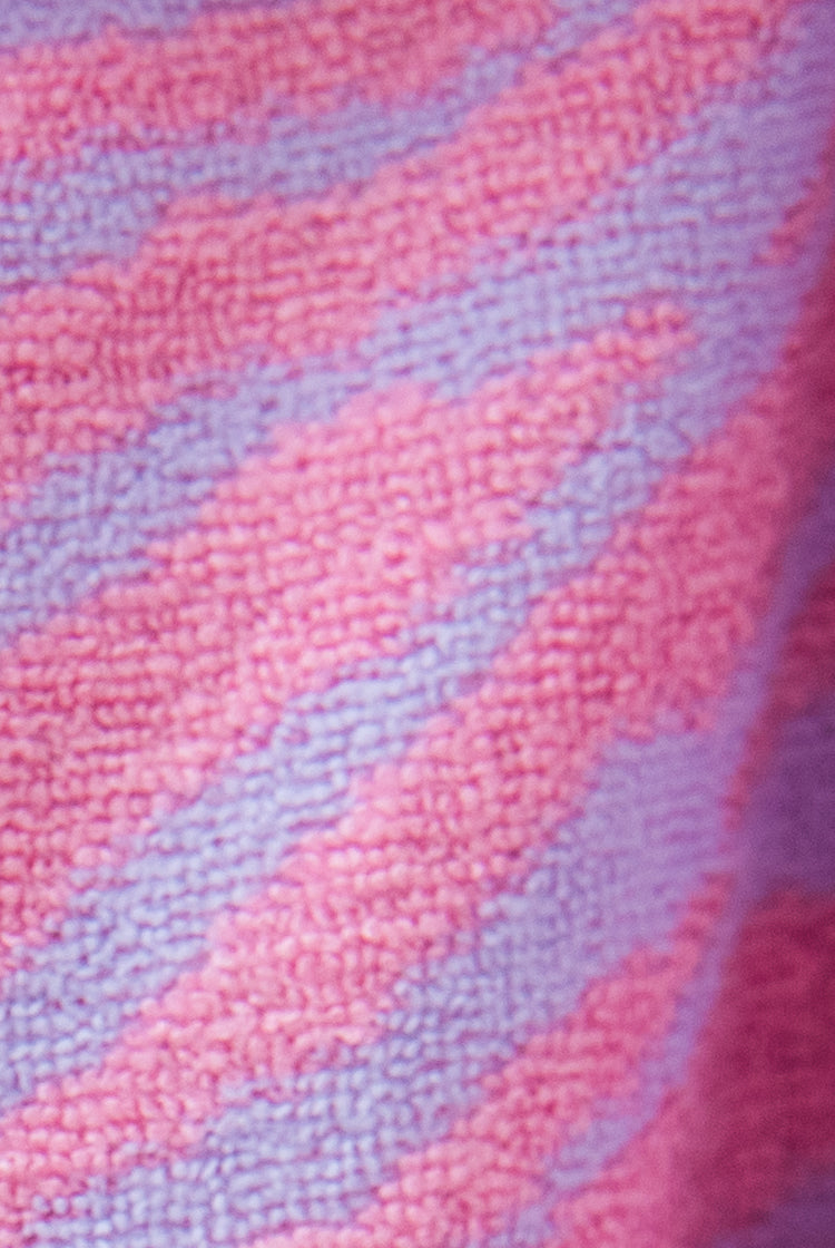 Savage Stripe Tide And Tan Beach Carry All Bag Pink/purple