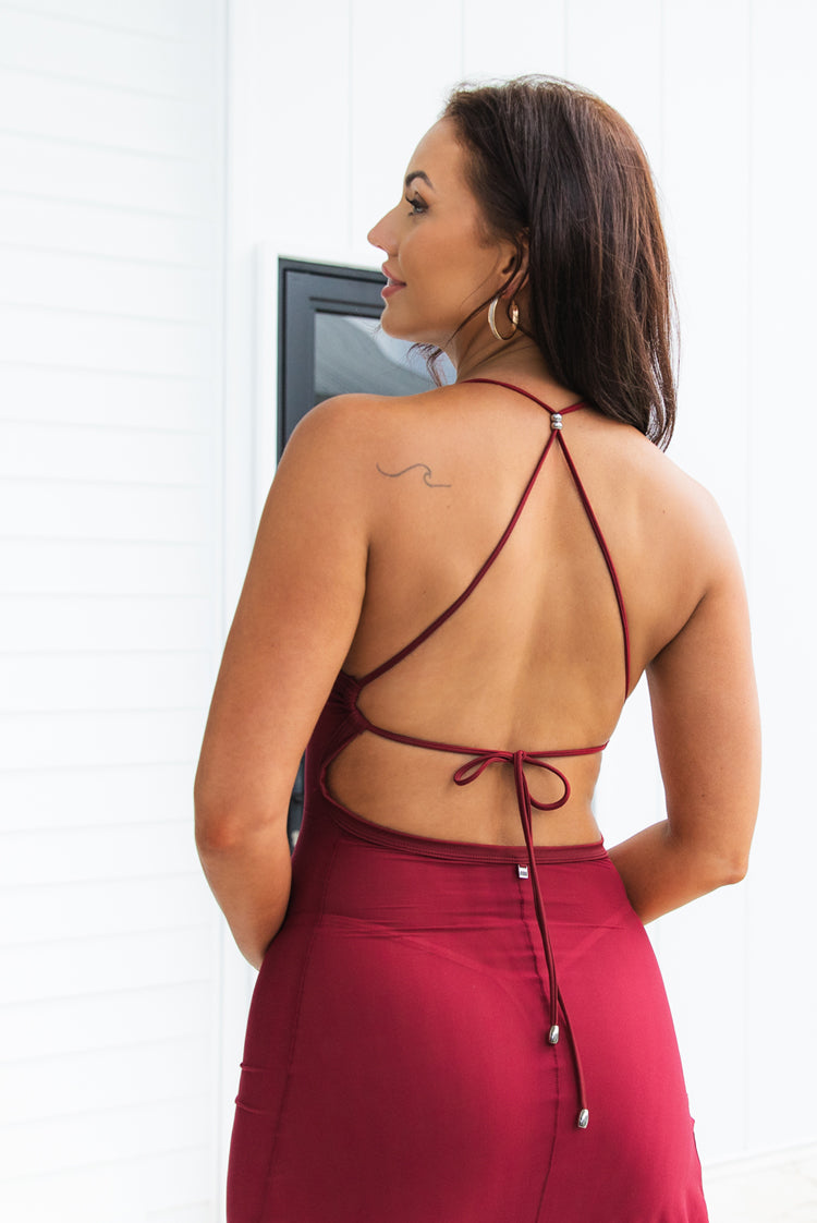 Sculpted Curves 5884 Maxi Dress Ruby