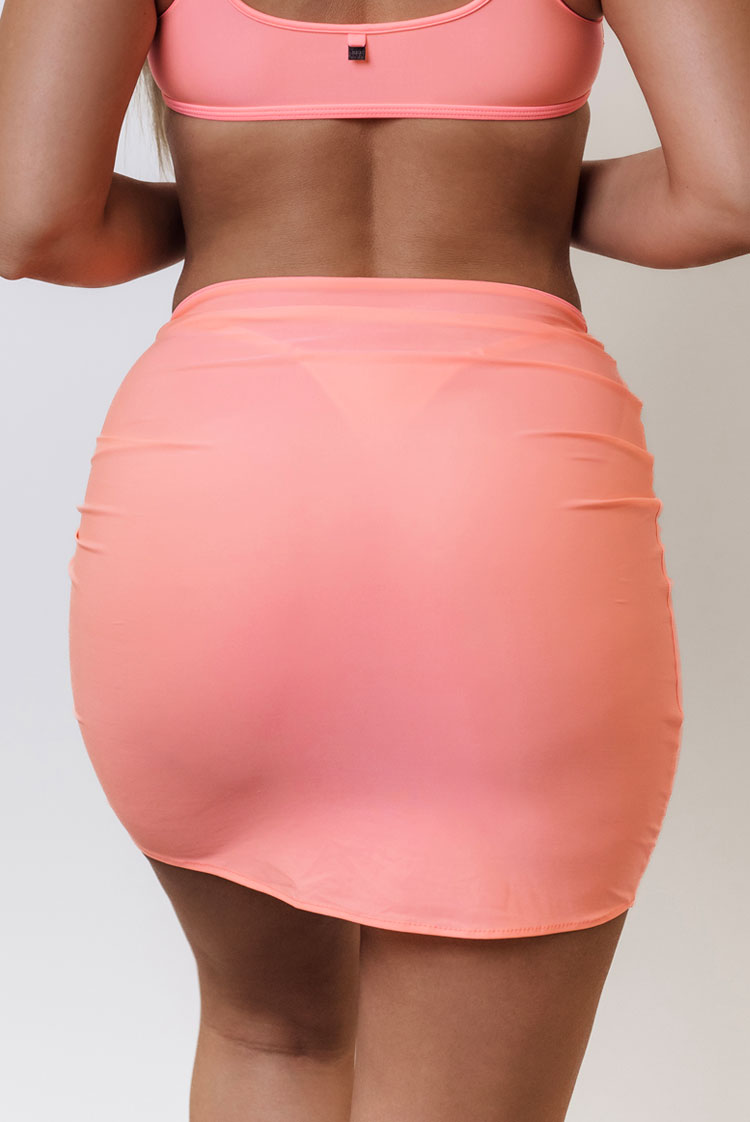 Sheer Vision 5466 Skirt Neon Flamingo
