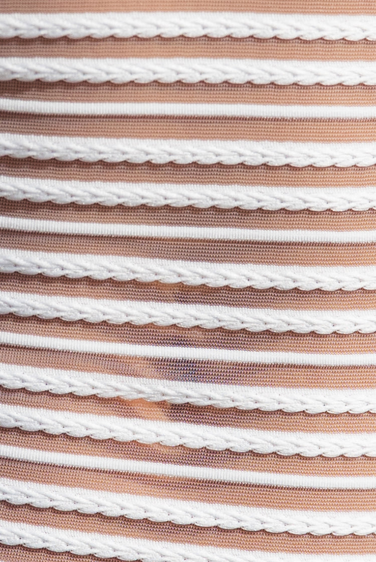 Tide Lines 5678 Mini Dress White